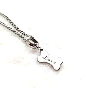 Bone Pendant and 18in Stainless Steel Chain